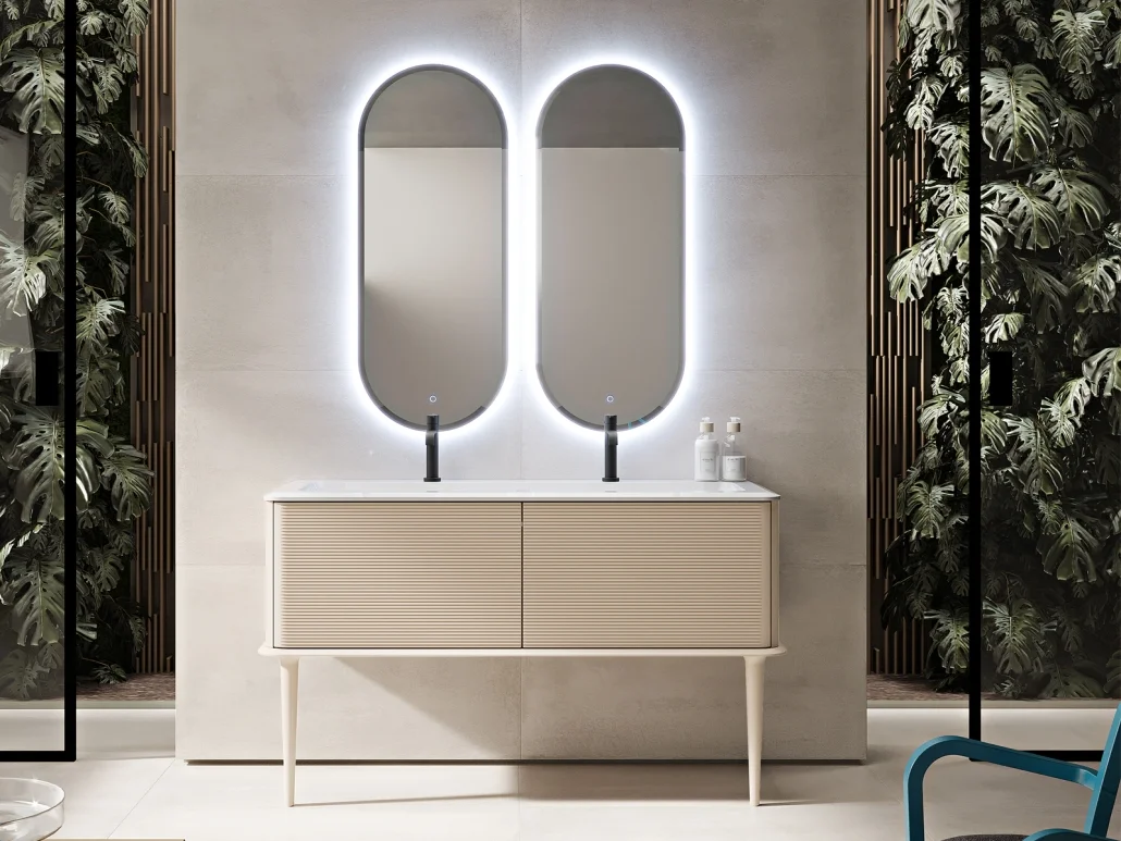 Приобрести cezares зеркало 45х110 см, с led подсветкой 45095