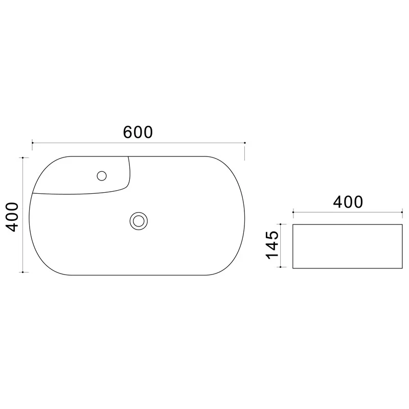 Приобрести azario раковина накладная 60х40 см, белая az41302