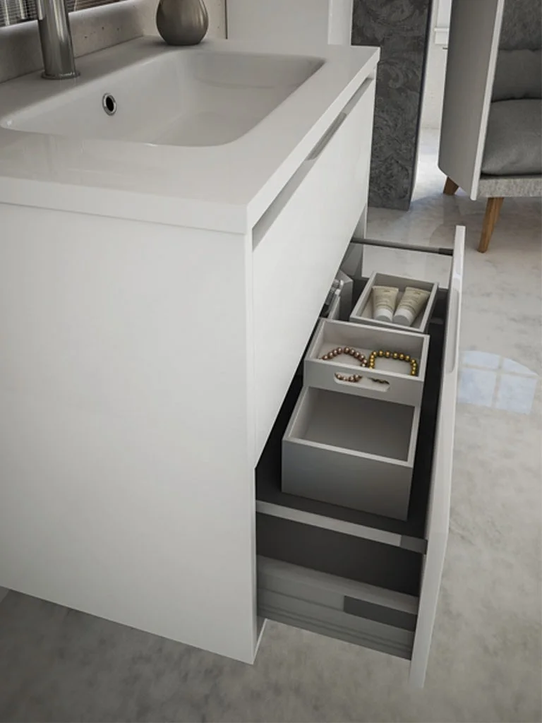 Приобрести cezares тумба подвесная с раковиной glass 100х57см, белый