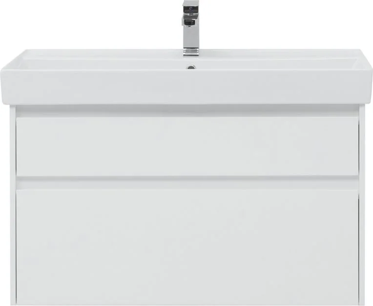 Приобрести aquanet тумба с раковиной nova lite 100 см, (slim synergy) дуб рошелье, 2 ящика
