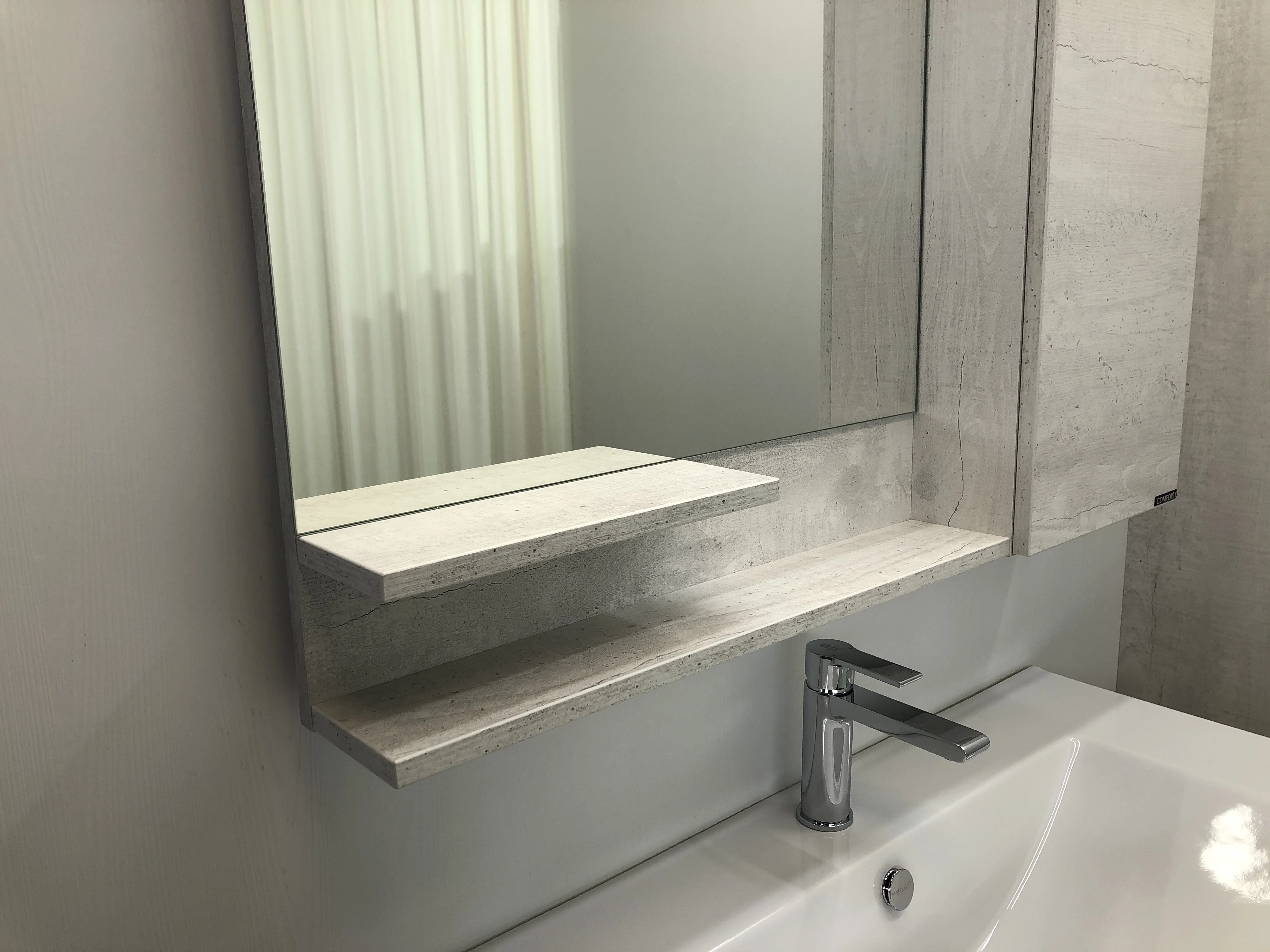 Приобрести сomforty зеркало-шкаф "верона-90", дуб белый