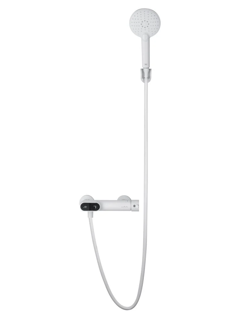 Приобрести смеситель для душа с встроенным изливом wonzon & woghand muse corno, белый матовый (ww-a30902-mw)