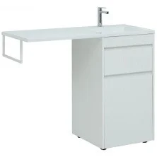 Aquanet Тумба с раковиной Токио 58 см, белая (напольная, 1 ящик)