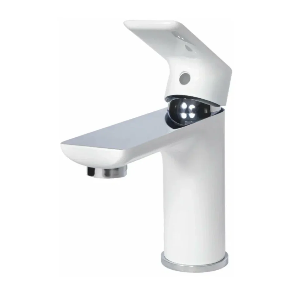 Приобрести grocenberg смеситель для раковины, белый\хром gb2009wc