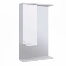 AQUA DE MARCO Зеркало-шкаф VIKTORIA 45 см, белый, левый 1045CVIC