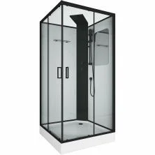 Grossman Душевая кабина Elegans 120х80 см, черная матовая GR252Q