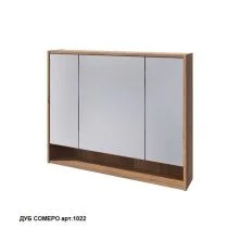 Caprigo Шкаф зеркальный 100см, дуб сомеро