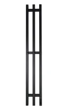 Grois Полотенцесушитель Louis GR-128 190х1200 П3 black mat R, черный