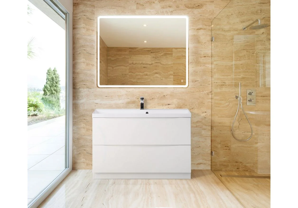 Приобрести тумба подвесная с раковиной belbagno marino-900-2c-pia-bl-p 90 см, белый