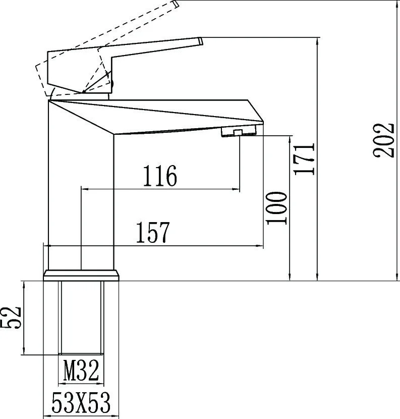 Приобрести savol смеситель для раковины 171мм, черный матовый s-005511h