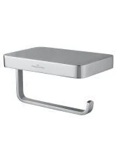 Держатель для туалетной бумаги с полкой WONZON & WOGHAND FLAT, Хром (WW-9736)