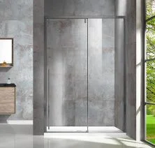 Vincea Душевая дверь Lugano 120 см, прозрачное, оружейная сталь VDS-1L120CLGM-1
