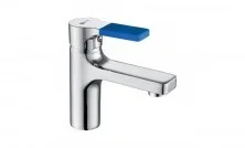 LEMARK Смеситель для раковины Aura, хром\голубой LM0606C