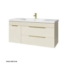 Caprigo Тумба с раковиной MONBAR 120 см, левая, кремовая