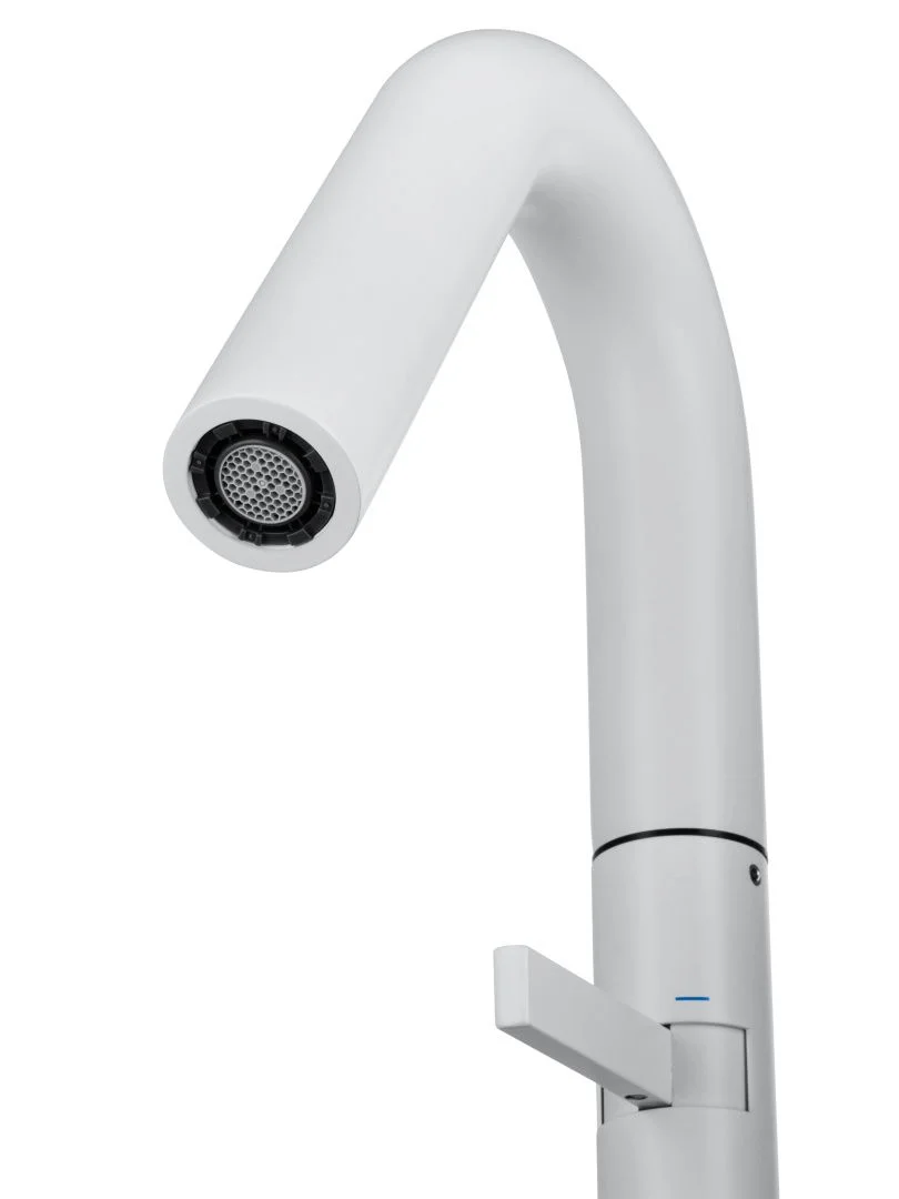 Приобрести смеситель для раковины высокий wonzon & woghand, белый матовый (ww-6068-mw)