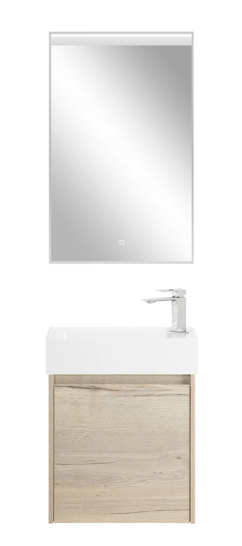 Приобрести belbagno тумба с раковиной kraft mini 50 см, подвесная rovere galifax bianco левосторонняя, белая раковина
