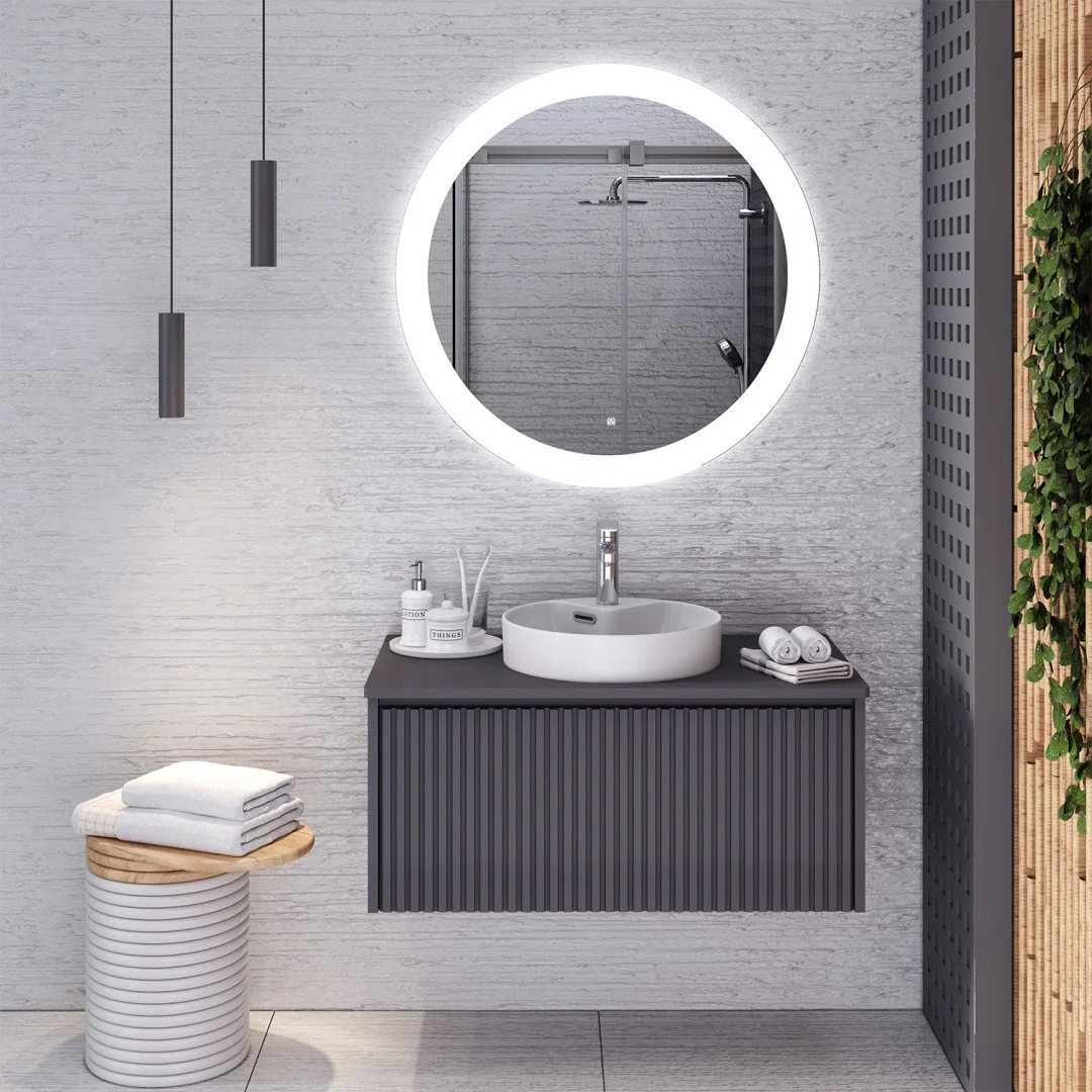 Приобрести aqua de marco тумба подвесная monaco 80см, графит