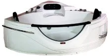 Loranto Ванна акриловая с гидромассажем 150х150 см, белая (CS-831H)