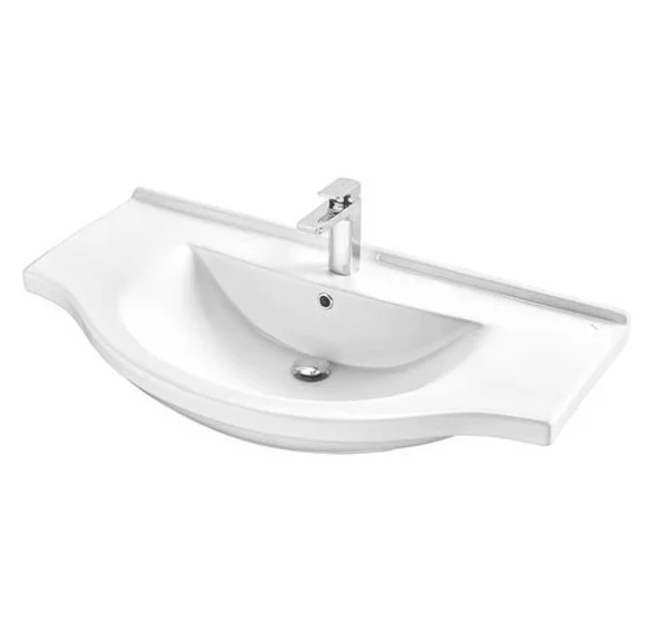 Приобрести mirsant тумба напольная сандра 100\3 100 см с раковиной эльбрус 100, белая ут000046028