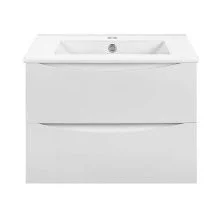 Vincea Тумба подвесная Mia Slim 70 см, белая VMC-2MC700S1GW;VBS-13970S1