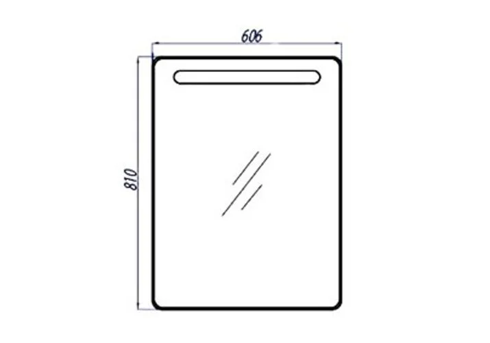 Приобрести зеркало-шкаф с подсветкой америна 60 см, правый