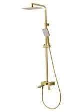 Душевая система WONZON & WOGHAND FIT, Брашированное золото (WW-88739009-BG)