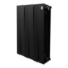 Royal Thermo Радиатор биметаллический Pianoforte 500 /Noir Sable ( черный графит ) - 6 секц.
