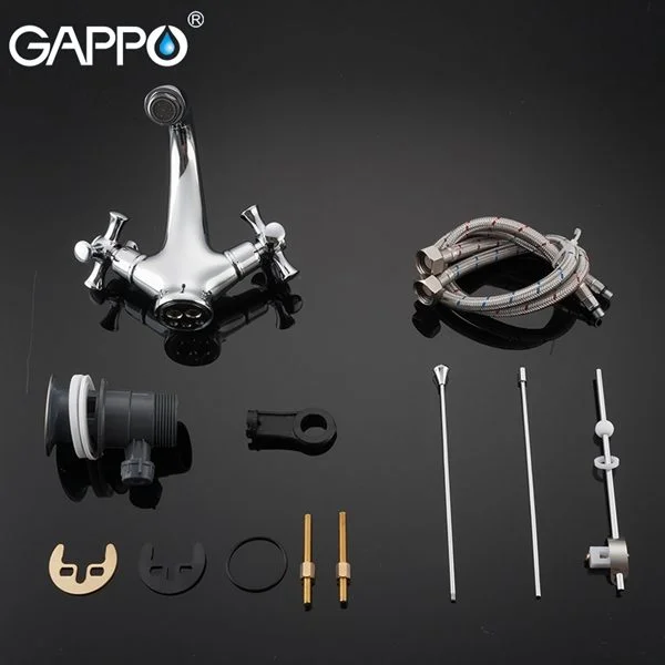 Приобрести gappo смеситель для раковины g1042, хром 89438