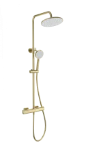 Душевая система с термостатом WONZON & WOGHAND STAY 1, Брашированное золото (WW-B3051-A-BG)