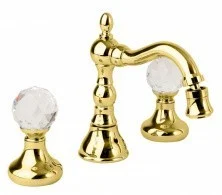 CEZARES Смеситель для биде ATLANTIS с донным клапаном, золото ATLANTIS-BBS2-03/24-Sw