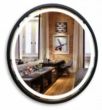 Azario Зеркало Манхэттен 77х77 см, металлическая рама, белый ФР-00002348