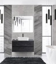 Cezares Тумба со столешницей MOLVENO 46 100 см антрацит MOLVENO 46-100-2C-SO-ANTR