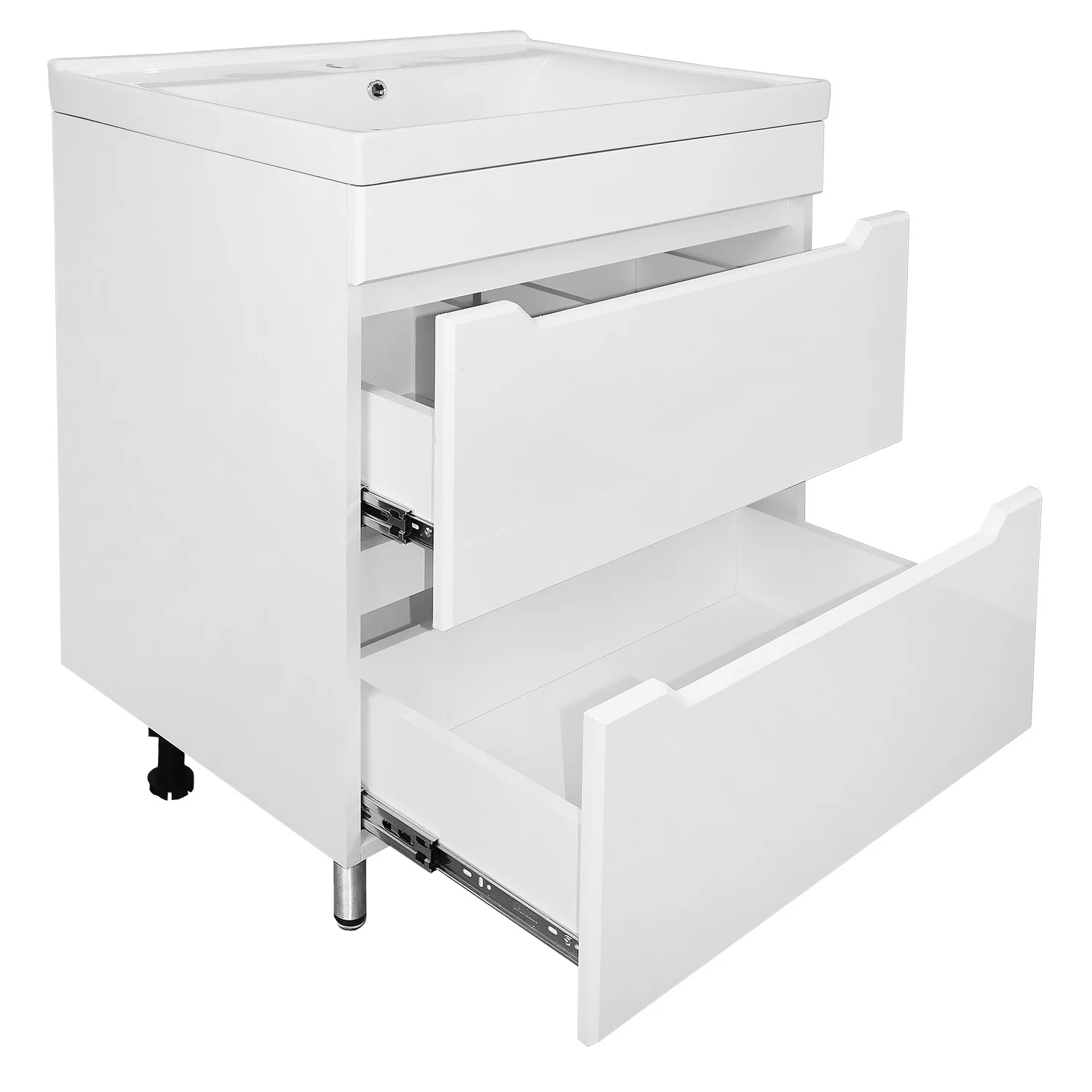 Приобрести loranto тумба напольная с раковиной палермо 70/2н 70,5х53 см , белая (cs00090462)