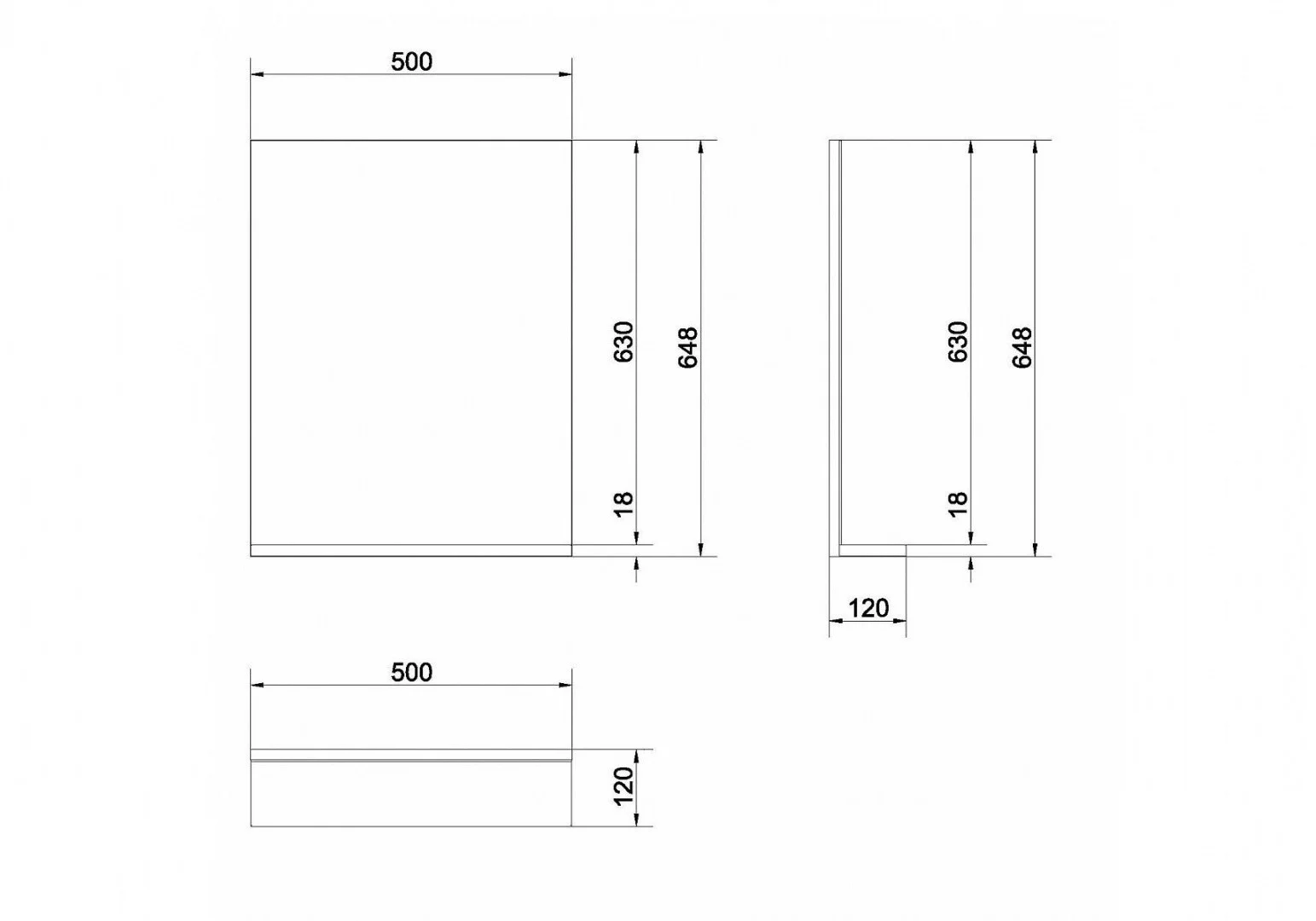 Приобрести зеркало cersanit melar 50 см, белый, lu-mel