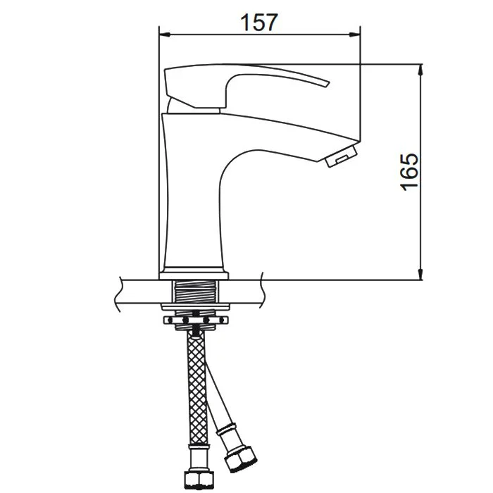 Приобрести gerhans смеситель для раковины k14, хром k11014