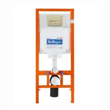 Инсталляция с золотой кнопкой BelBagno BB002-80+BB013-MR-ORO