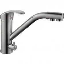 HAIBA Смеситель для кухни 266 мм, с фильтром, сатин HB-4321-5