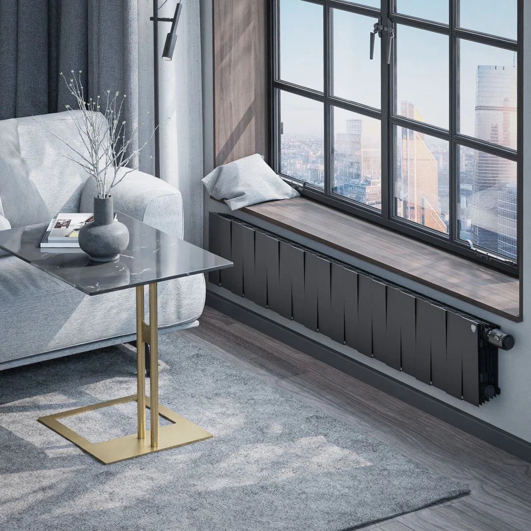 Приобрести royal thermo радиатор биметаллический pianoforte 200 /noir sable ( черный графит ) vdr - 20 секц.