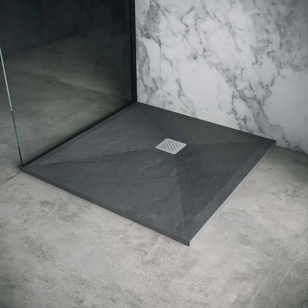 Приобрести grossman каменный душевой поддон strong 90x90 см, графит gr-s29090q