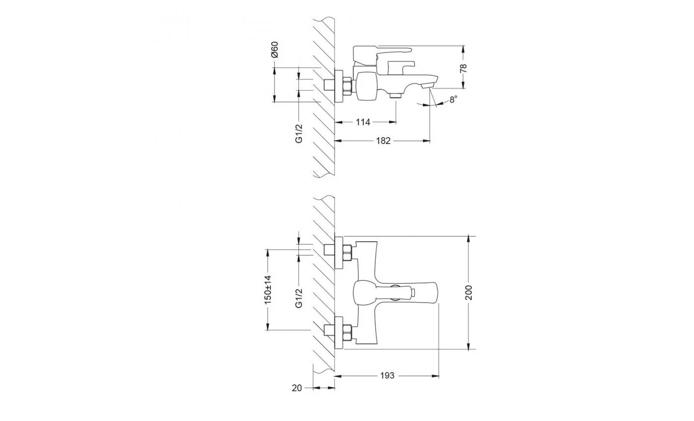 Приобрести lemark смеситель для ванны evitta , хром lm0514c