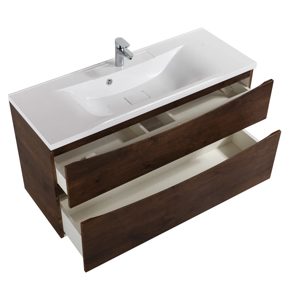 Приобрести belbagno тумба с раковиной marino-h60 110 см, подвесная rovere moro, белая раковина