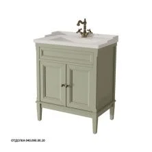 Caprigo Тумба с раковиной JARDIN 70 см, зеленая, эмаль