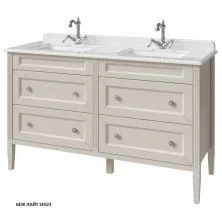 Caprigo Тумба с раковиной ALBION CONCEPT 140 см, светло серая