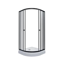 Тритон Душевое ограждение Альфа 100Х100 см, черное, прозрачное Щ0000054222