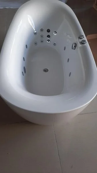 Приобрести frank гидромассажная ванна f162 180х85 см, овальная, белая