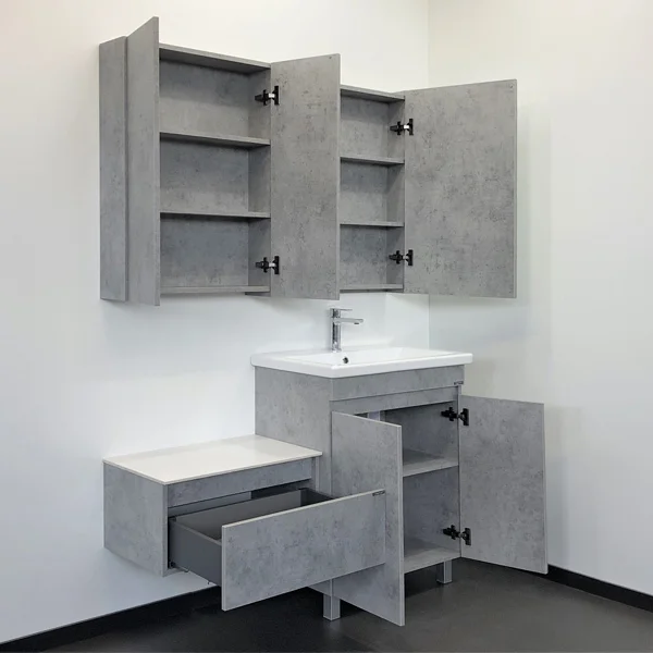 Приобрести сomforty тумба с раковиной напольная осло-70нд , светлый бетон