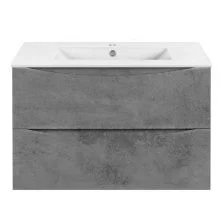 Vincea Тумба подвесная Mia Slim 80 см, бетон VMC-2MC800S1BT;VBS-13980S1