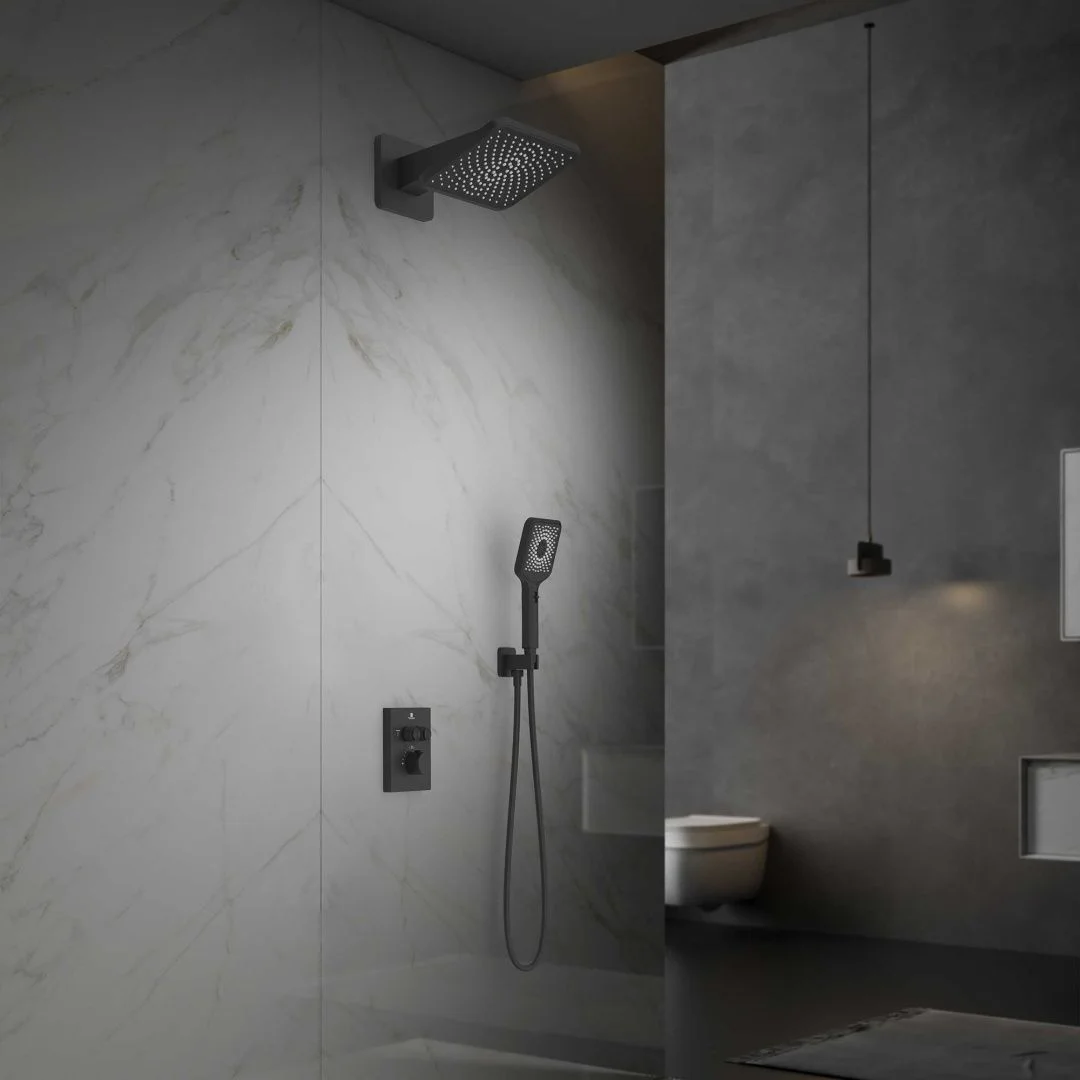 Приобрести vincea встраиваемая душевая система inspire, черная матовая vsfw-3i21mt4mb