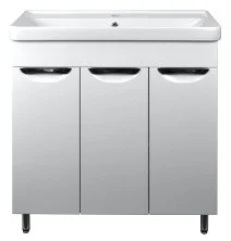 Loranto Тумба напольная с раковиной Стиль- 80 80х87 см, белая (CS00079169)