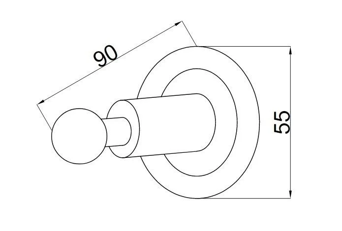 Приобрести boheme крючок для ванной комнаты murano, бронза\черный 10906-b-br